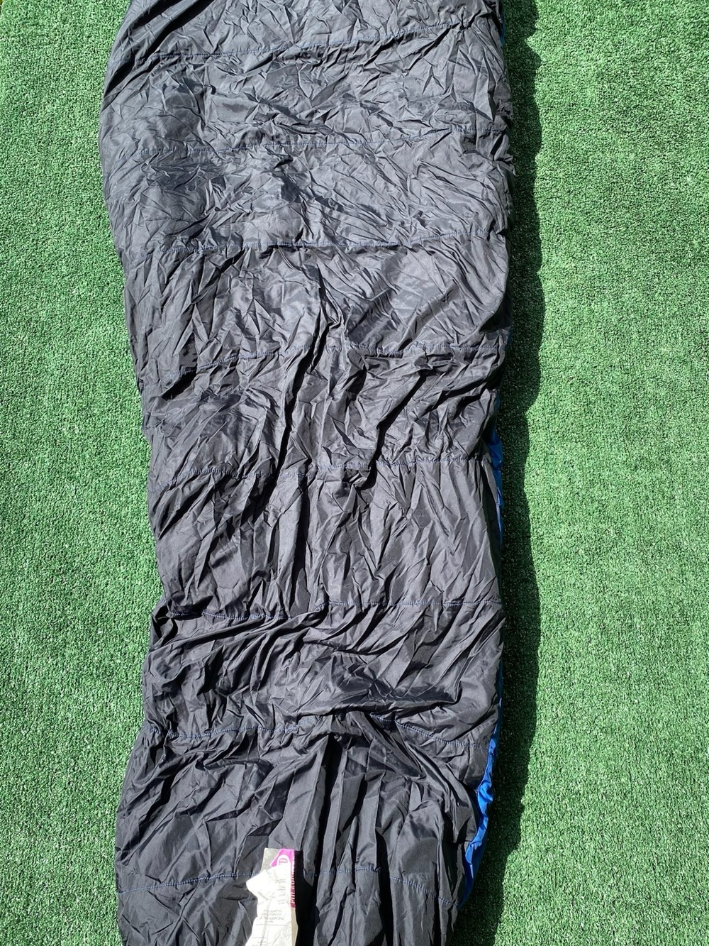 The North Face Cloudburst 3D Polarguard Regular Mummy Sleeping Bag Blue Black - Picture 8 of 10